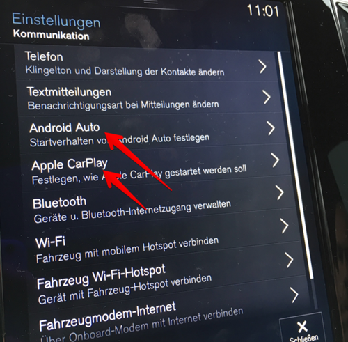 Neue Einstellungen