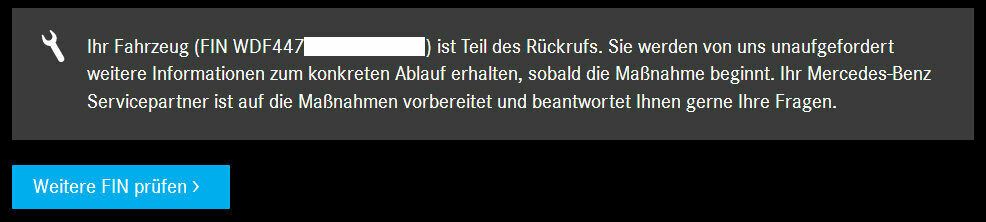 Software Update Rückruf OF07.08-S-100-01A