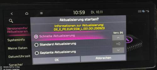 Updatemeldung