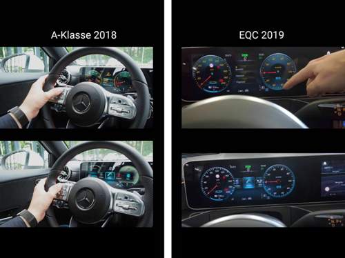 MBUX Tachoeinheit EQC vs A-Klasse