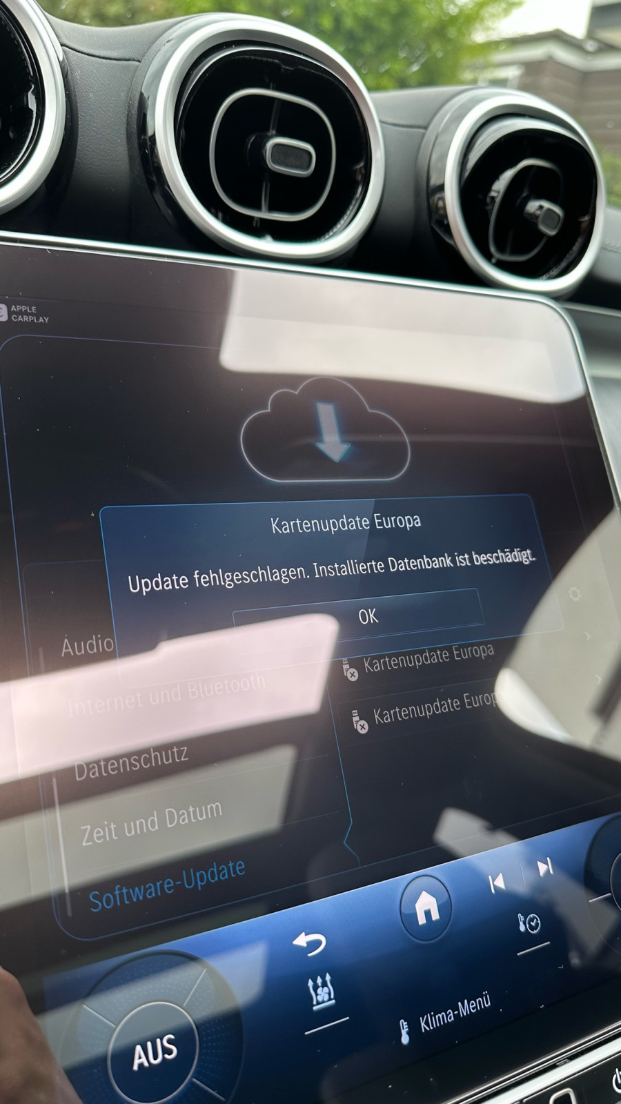 Softwarestand Navigationssystem