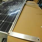 Halter für Solarpanel: Gesamtansicht von vorn