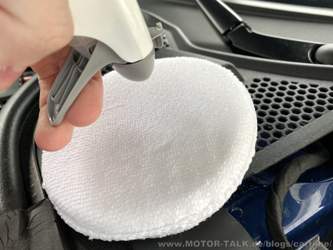 auf das WoG Pad aufsprühen
