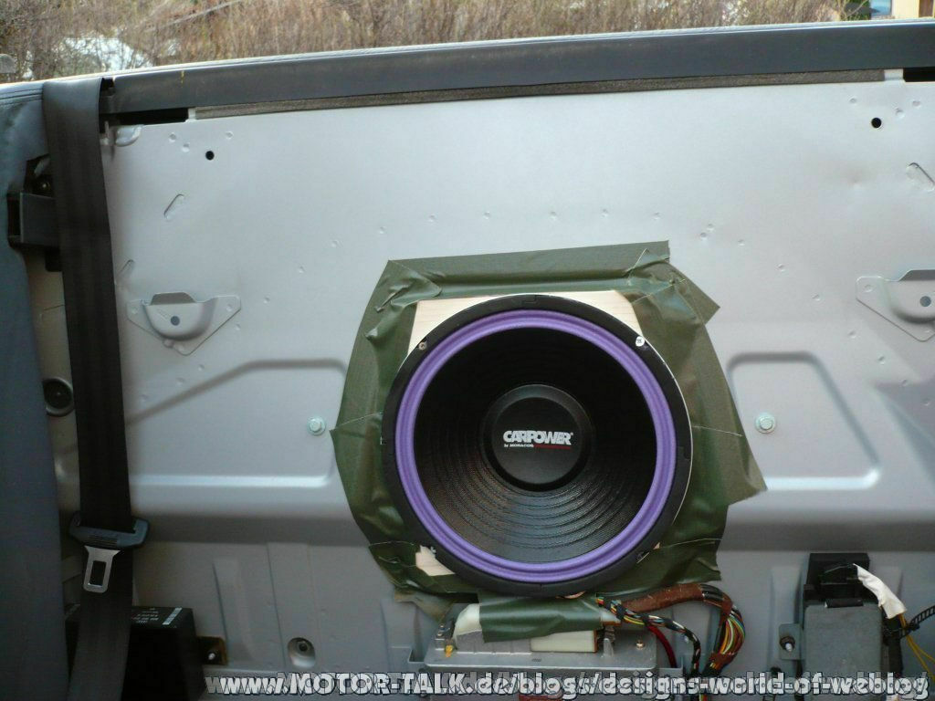 Sound im Audi Cabrio Teil IV (Subwoofer die Zweite)