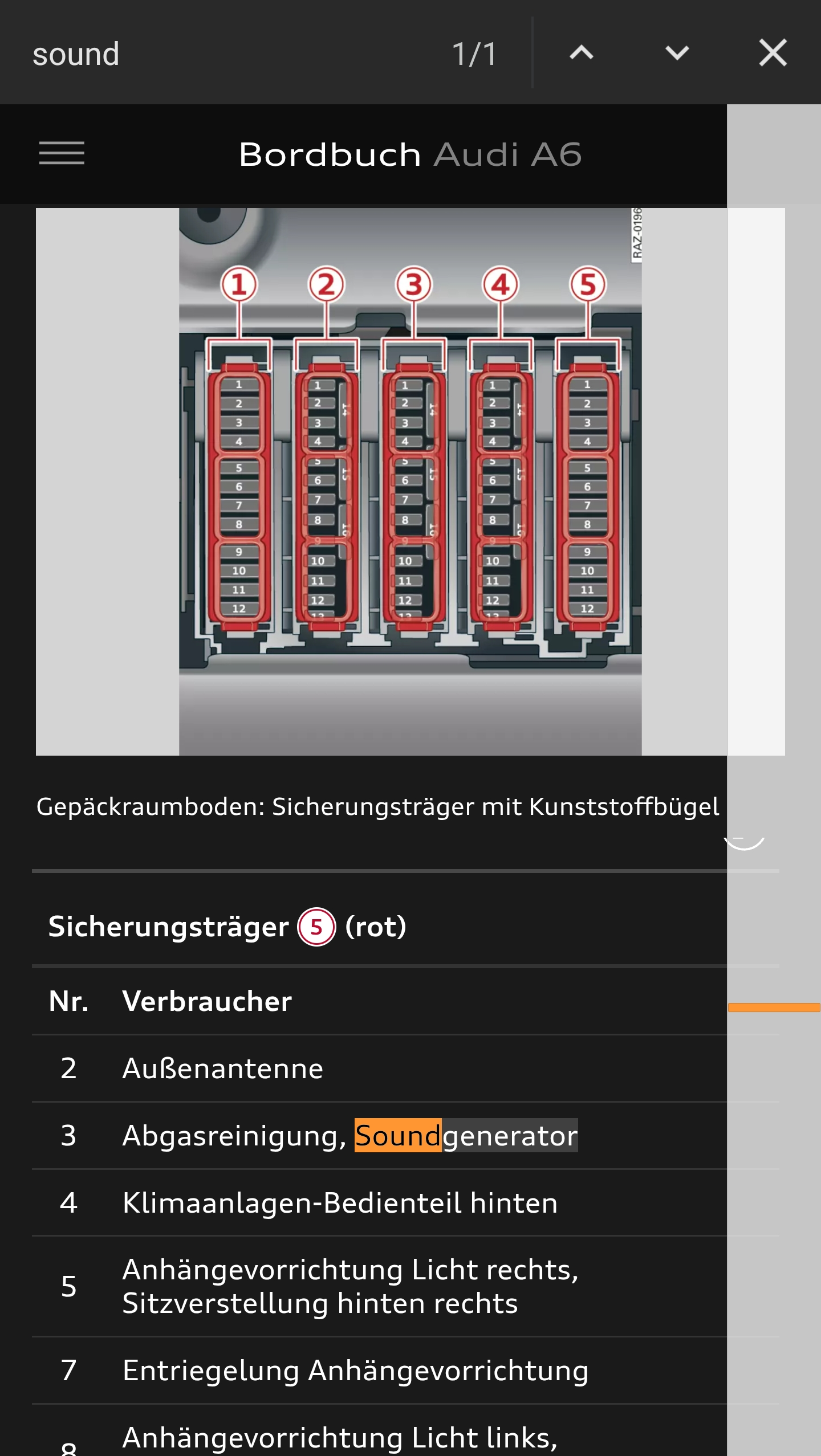 Soundgenerator für Innenraum