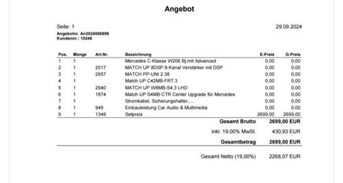 Angebot