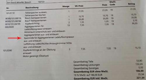 Vorgang 2: Austausch Keilrippenriemen
