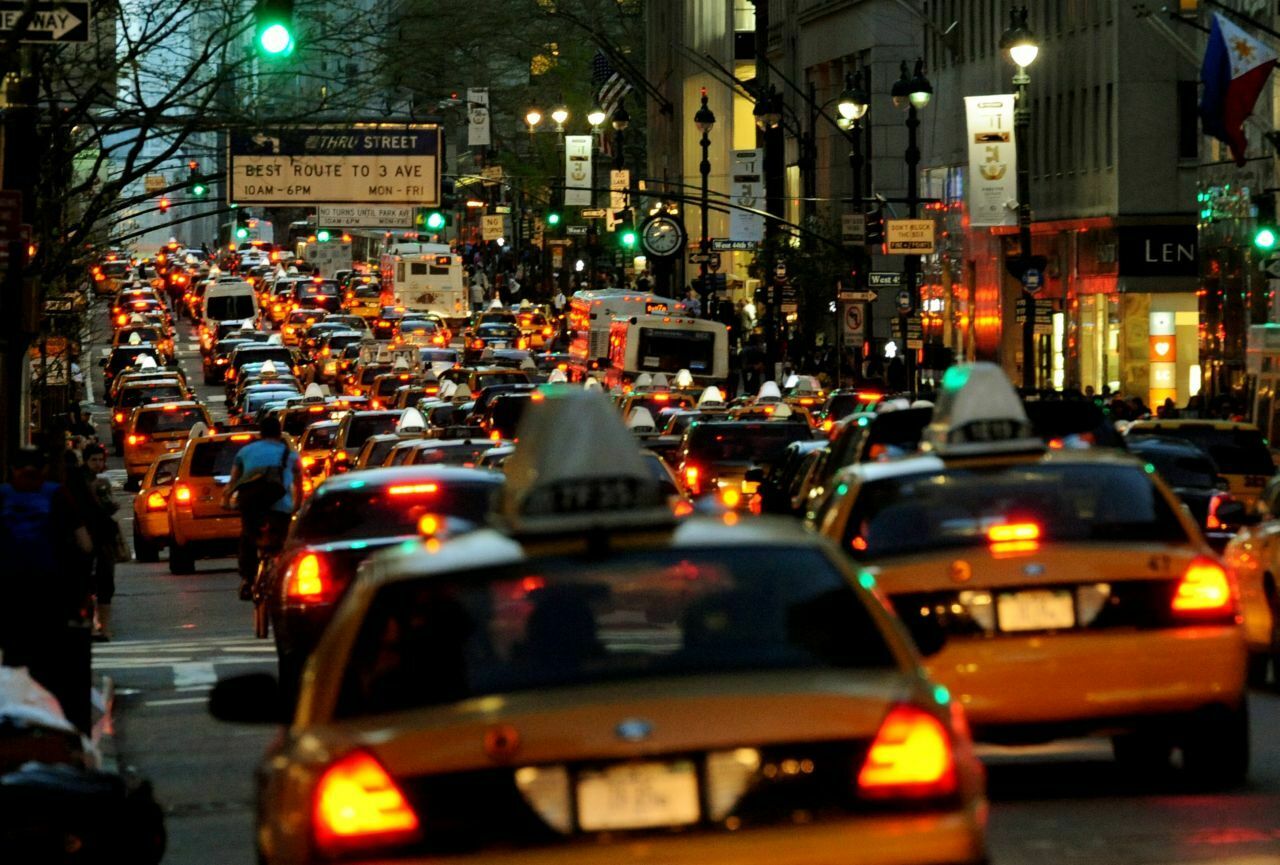 Die berühmten "Yellow Cabs" prägen in New York das Stadtbild