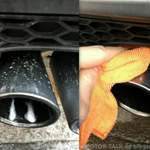 Wieder grob vorreinigen mit Shampoo-Wasser