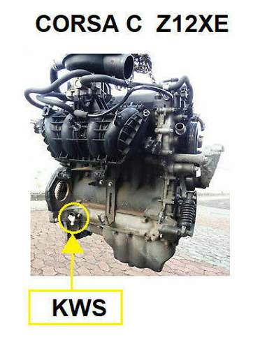 Z12XE Einbauort KWS
