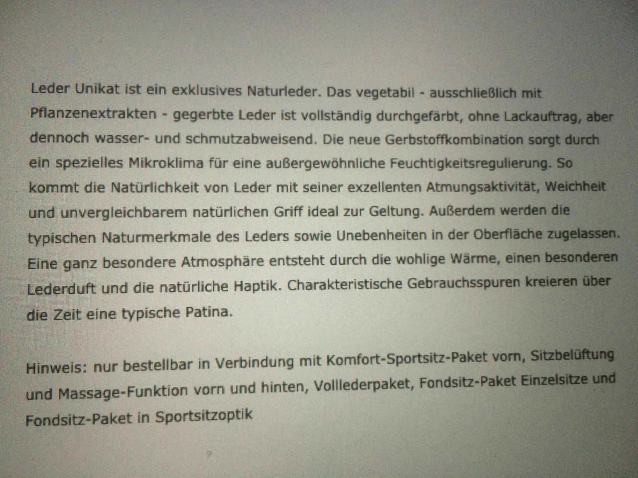 Sportsitze Faltenwurf