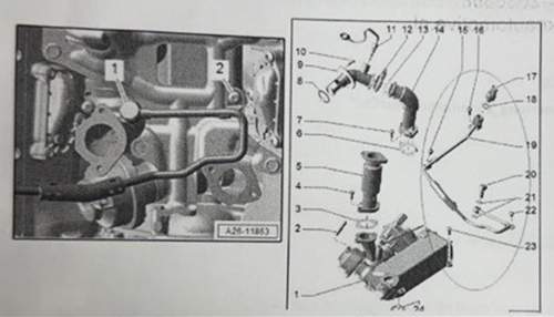 Abgasrücklaufdrucksensor