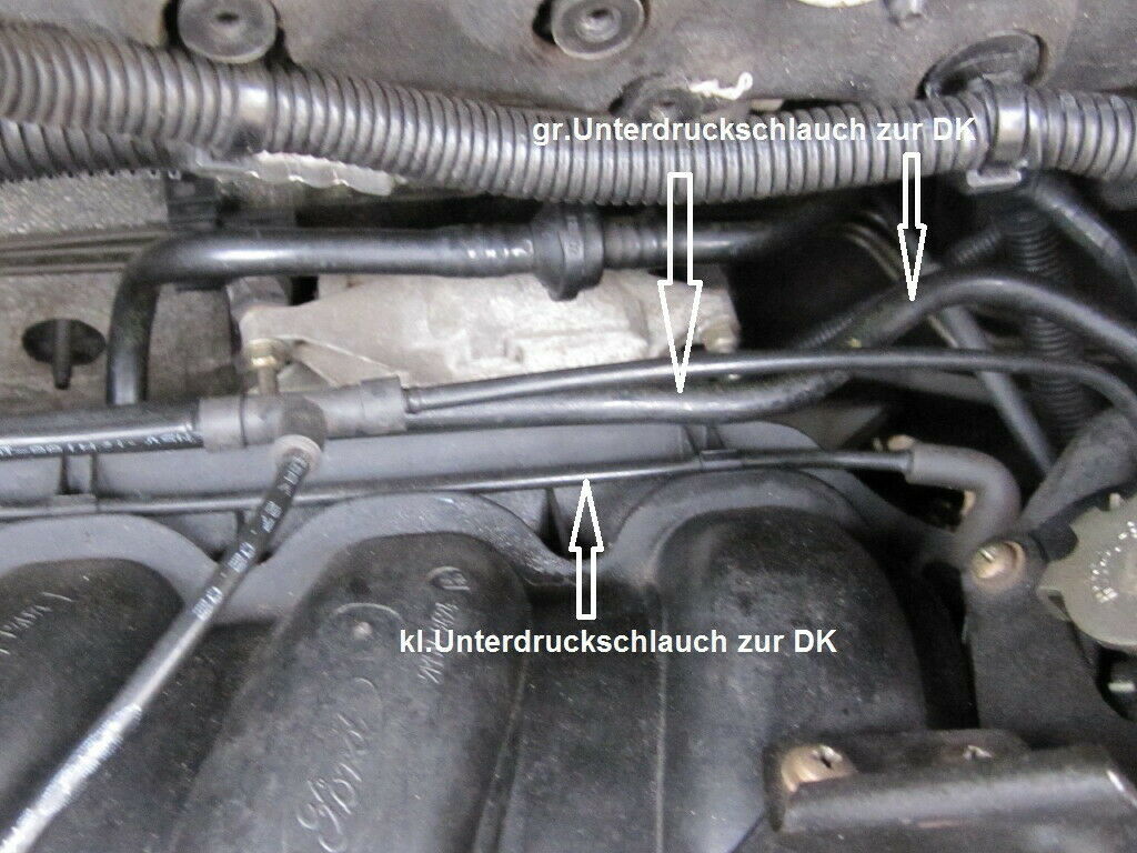 ST170 Schlauch gerissen (Unter der Drosselklappe aus der Ansaugbrücke)