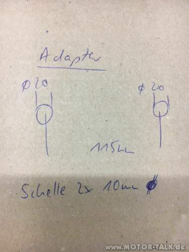 Standheizung-masse-adapterrohr