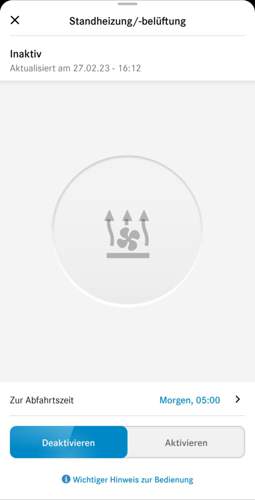 Screenshot Mercedes Me-App