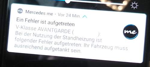 Fehler Standheizung