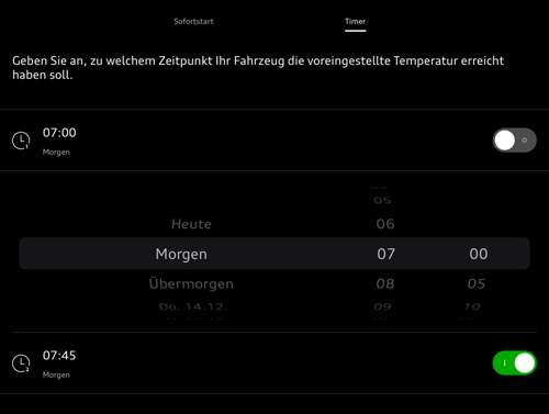 Klimatisierungstimer ios