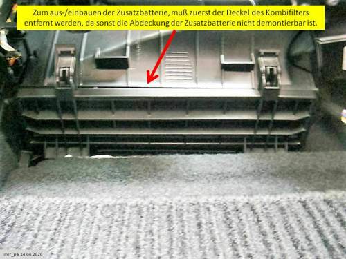 Deckel Klima-/Kombifilter