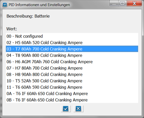 Batterieauswahl-forscan