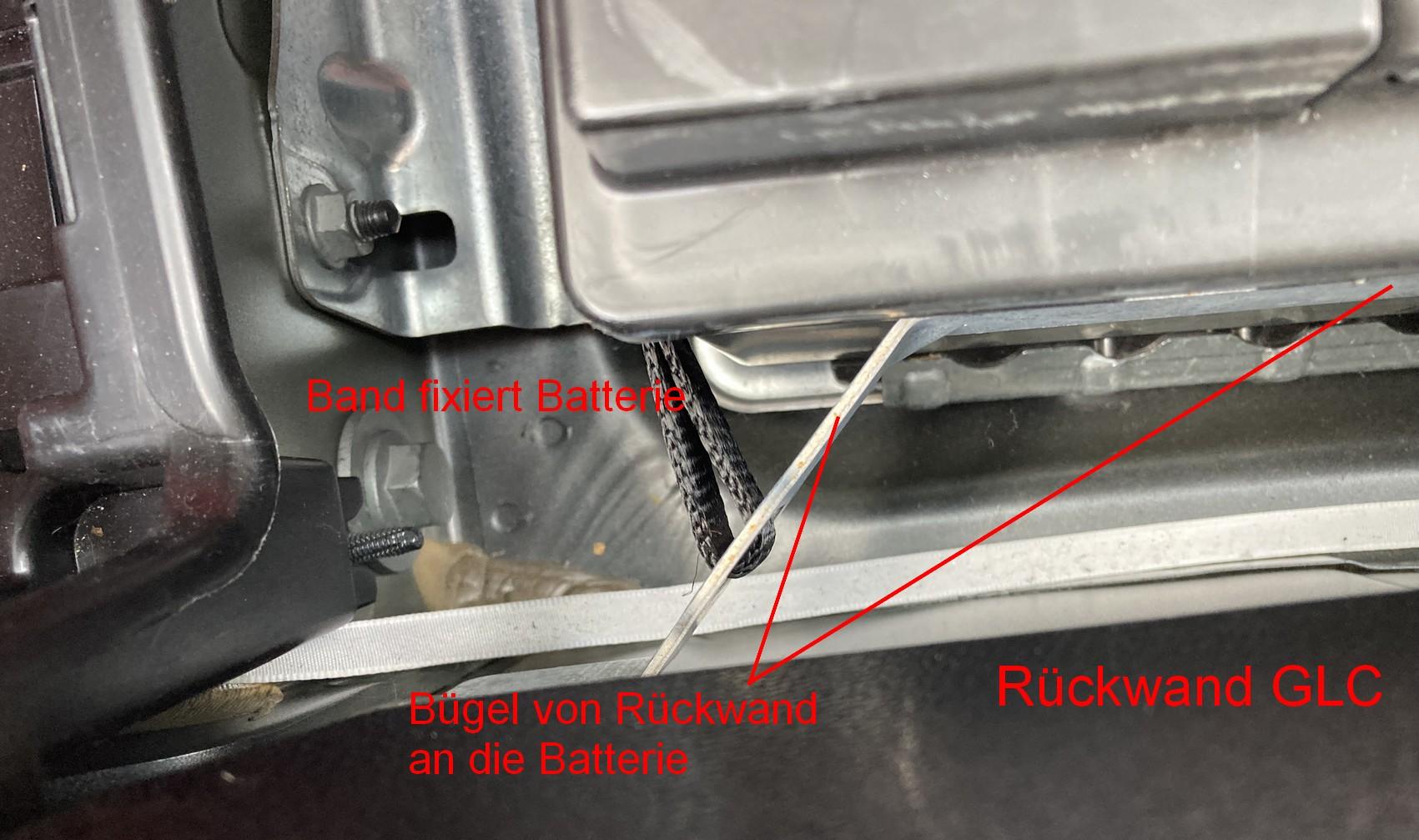 Starterbatterie, im Heck, GLC mild Hybrid