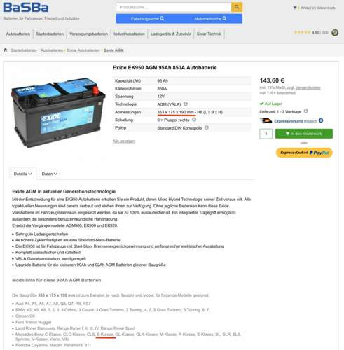 Exide 95 Ah