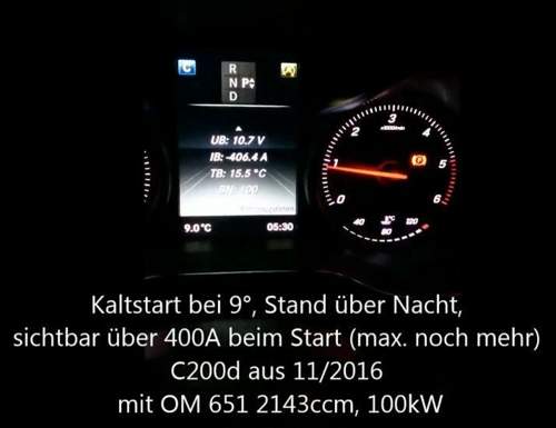 Kaltstart-w205