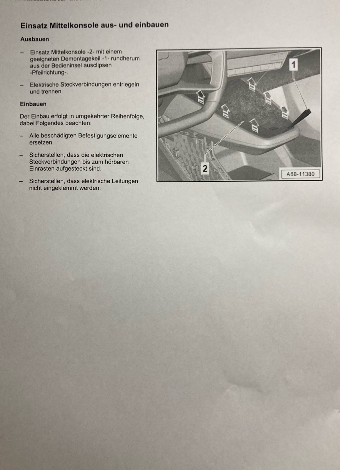 Starterknopf Q4 tauschen