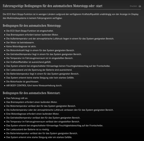 S/S - Bedingungen