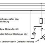 Bild 1: Steckdose/Lampe an 3phasig ohne Fehlerfall