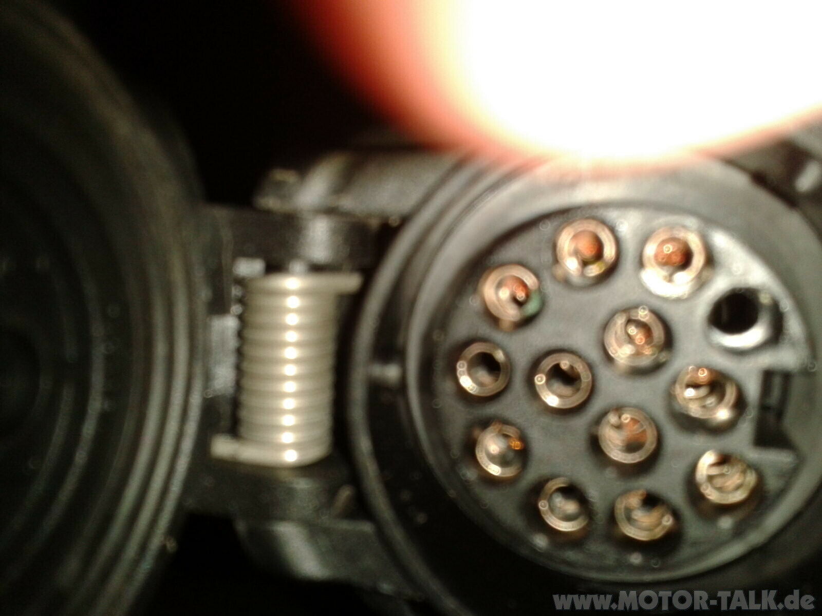 Stecker der Anhängerkupplung