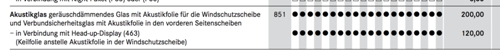 C-Klasse Preisliste