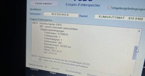 Fehlerspeicher VCDS