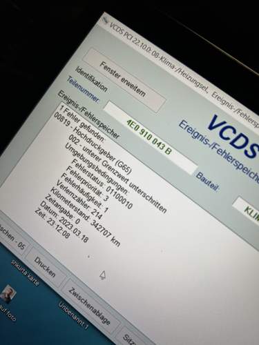 Fehler keine Luft VCDS