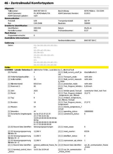 Fehler-zentralmodul