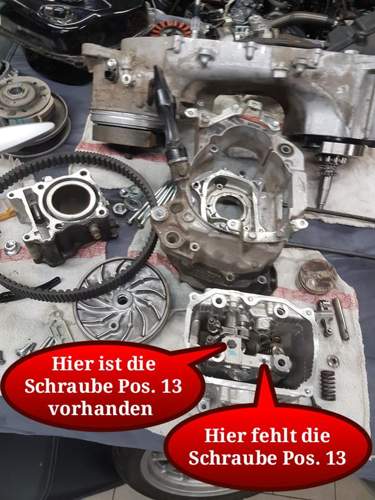 Fixierschrauben für die Kipphebelwellen