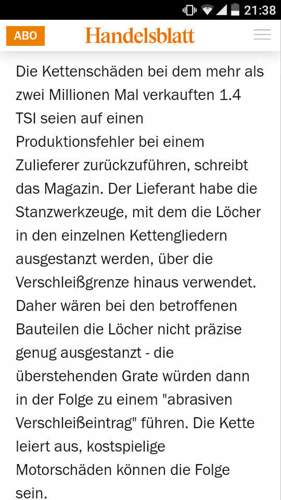 Steuerkette TSI
