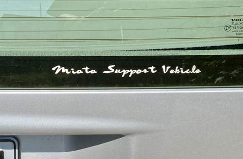 Miata Support Vehicle