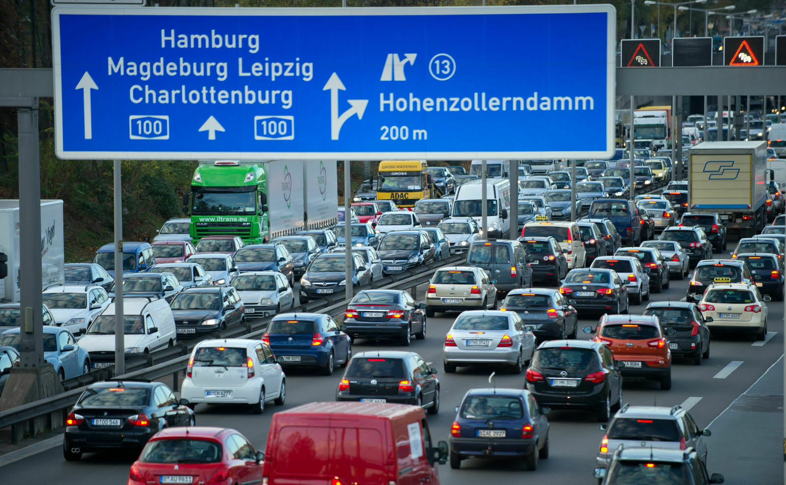 Stau in Deutschland: Laut Traffic-Index unterscheiden sich die Großstädte in der Stau-Intensität
