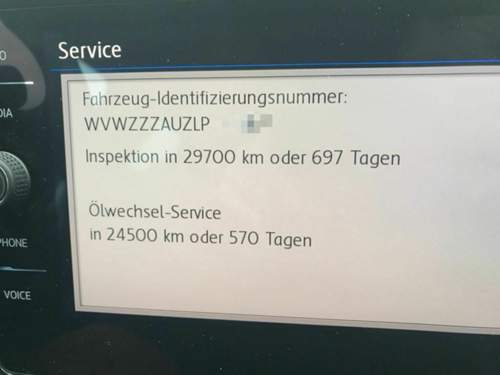 Erste Ölwechselanzeige nach 500km