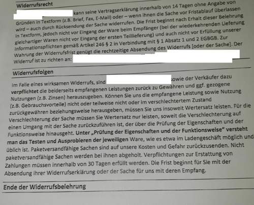 Widerruf