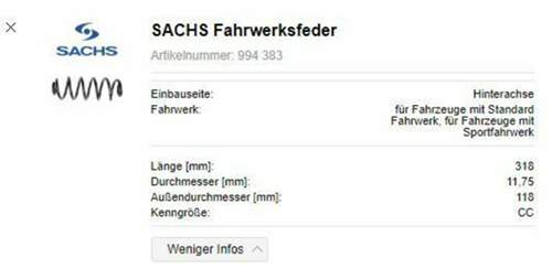 Feder-hinterachse