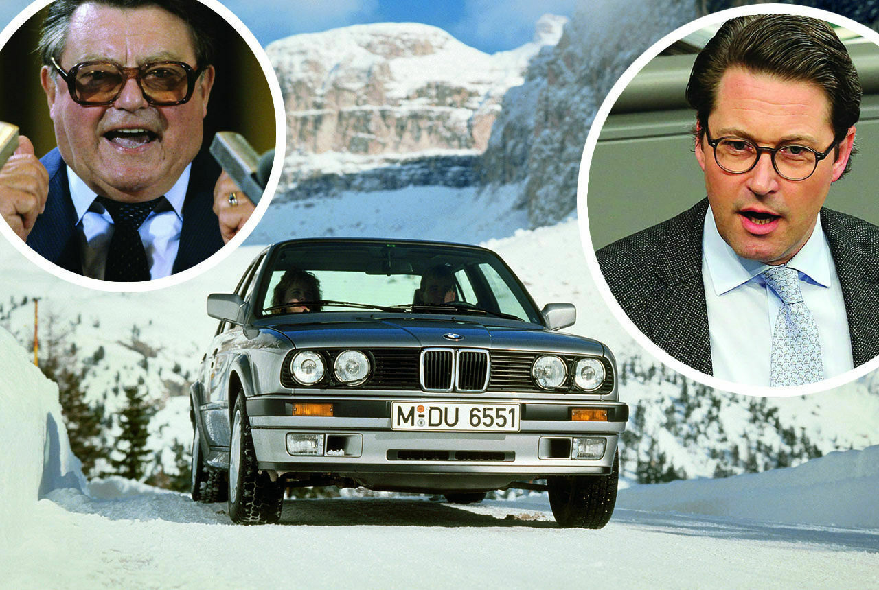 Franz Josef Strauß kaufte den BMW 325ix im Jahr 1987. Jetzt hat der aktuelle CSU-Verkehrsminister Andreas Scheuer das Auto übernommen