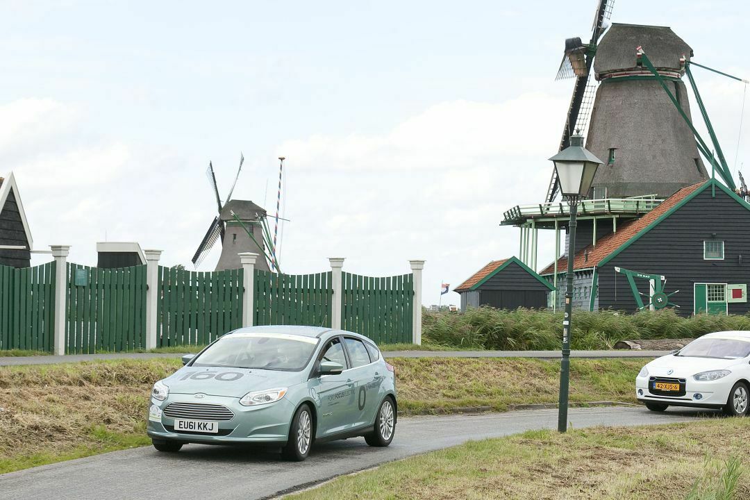 Ford Focus Electric bei einer Fahrveranstaltung in den Niederlanden