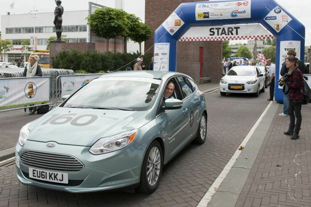 Ford Focus Electric bei einer Fahrveranstaltung in den Niederlanden