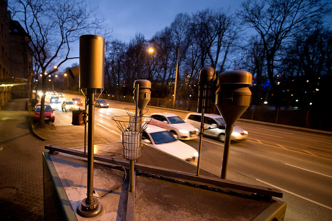 Die Feinstaub-Messstation Stuttgart Neckartor meldet regelmäßig Überschreitungen der EU-Grenzwerte