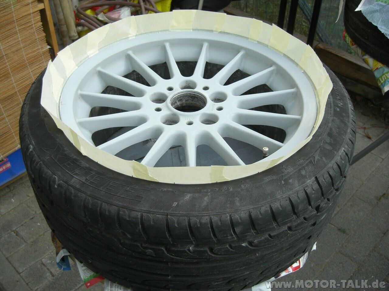 Styling 32 Felgen mit Spraydose lackiert - ich habs getan!