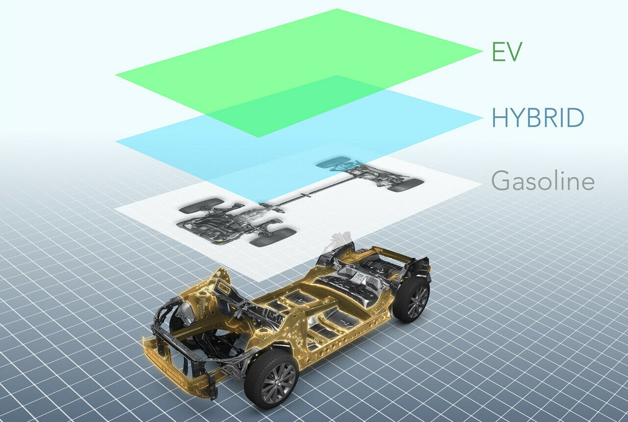 Die „Subaru Global Platform“ dient als Grundlage für alle küntigen Modelle, egal ob Benziner, Hybrid oder E-Auto