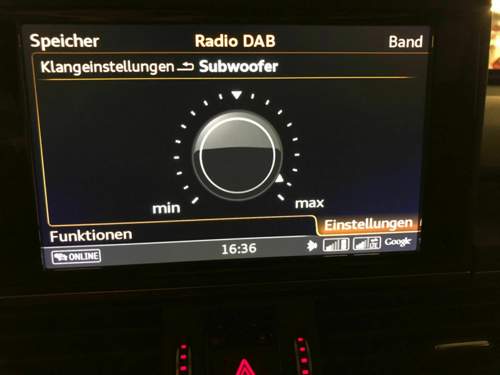 Einstellungen Subwoofer