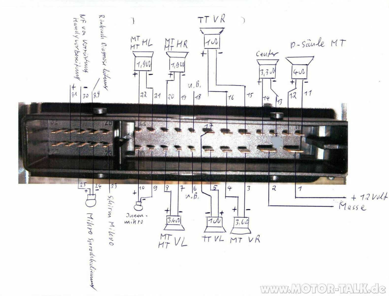 Subwoofer einbau Bose sourrund system