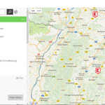 Karte mit Kaufland-Schnellladesäulen-Standorten